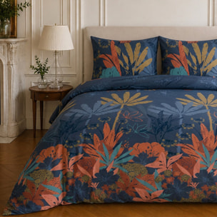 Parure housse de couette 100% microfibre motif tropical - FUNNY PALM