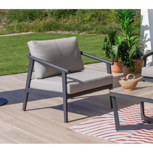 Salon de jardin en aluminium - 5 places - FONTANA