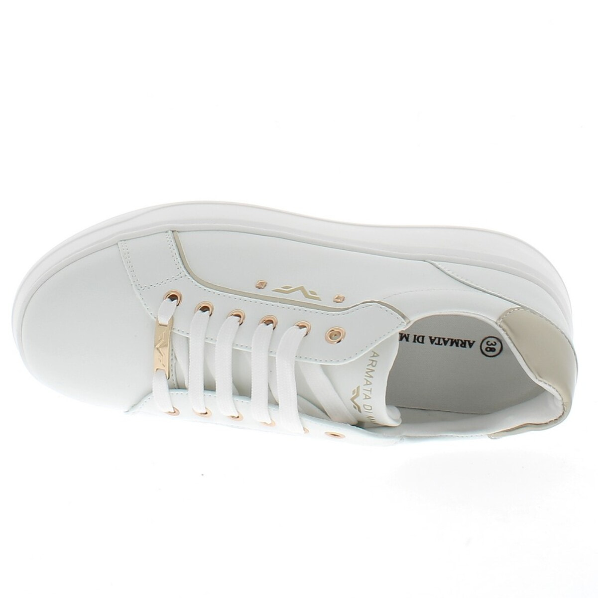 Armata di Mare Scarpe Donna Sneakers Basse con Soletta in Memory Foam AMD S51H31 White