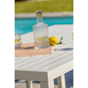 CAYENNE - Ensemble repas de jardin 7 places en aluminium