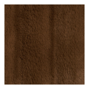 Cuscino Galena in ecopelliccia marrone 45x45 cm