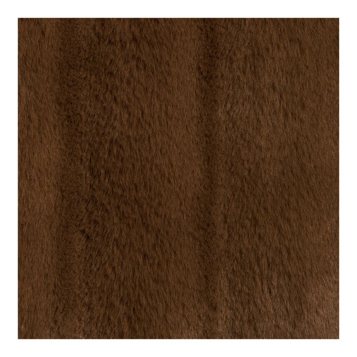 Cuscino Galena in ecopelliccia marrone 45x45 cm