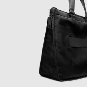 Piquadro Cartella da lavoro porta PC e porta iPad® in tessuto riciclato con protezione anti-frode RFID