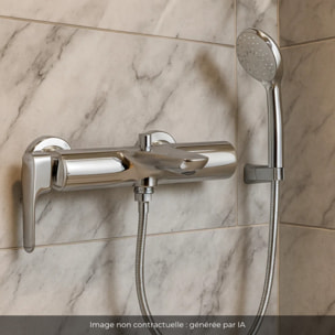 Pack mitigeur bain douche Aléo+ + douchette Awaken + flexible à écrou 175 cm
