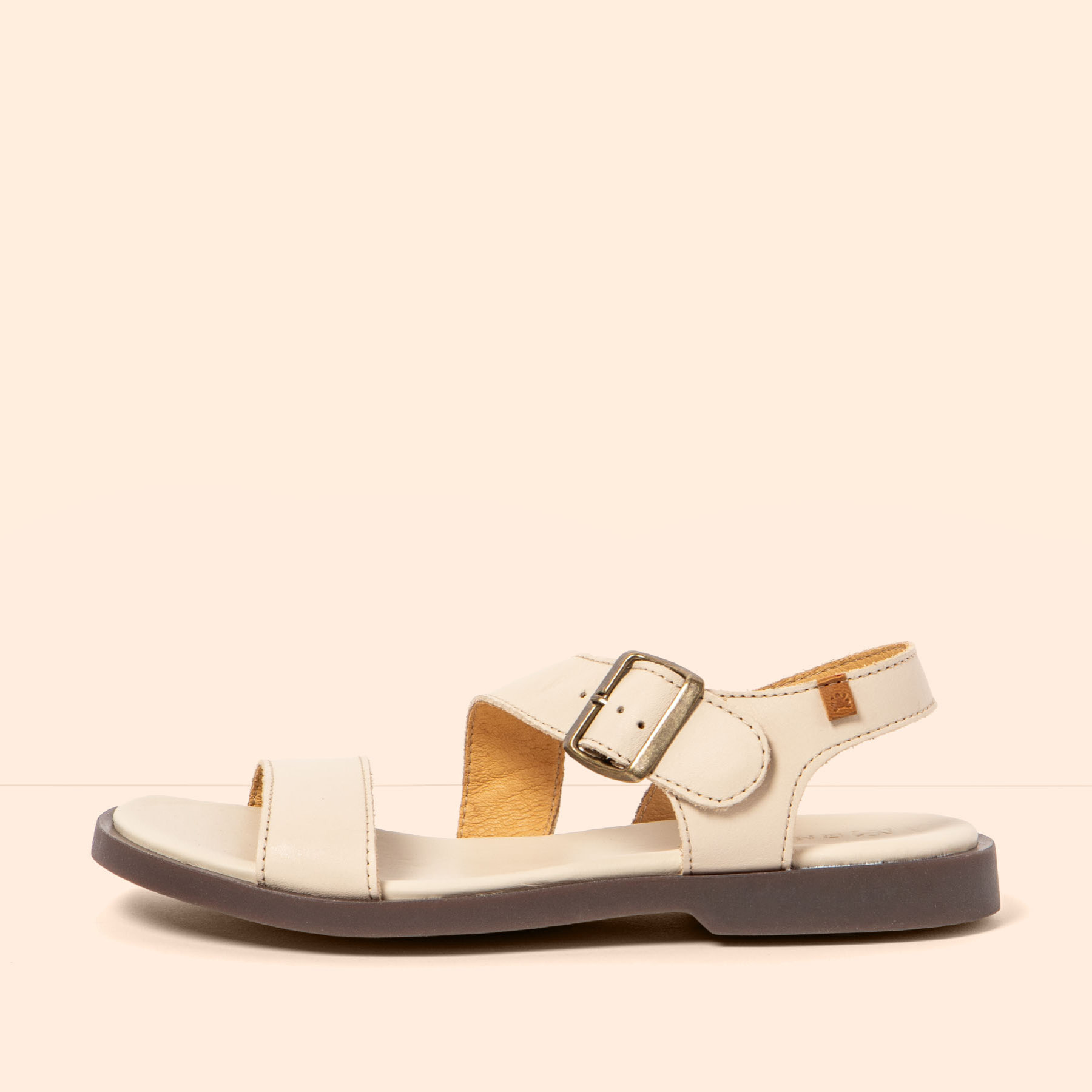 Sandalias N5887 SOFT NAPPA CREAM/ ARENISCA color Cream