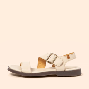 Sandalias N5887 SOFT NAPPA CREAM/ ARENISCA color Cream
