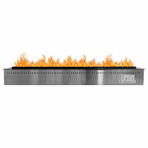 Vapor 3D 150 - Inserto Camino Decorativo ad Acqua Senza Calore 150x17,8x22,7 cm con Effetto Fiamma a LED 3D