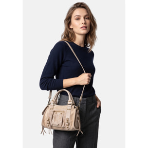 Borsa a spalla da donna - Modello Erisia - Vera pelle - 25.0 x 15.0 x 10.0 cm