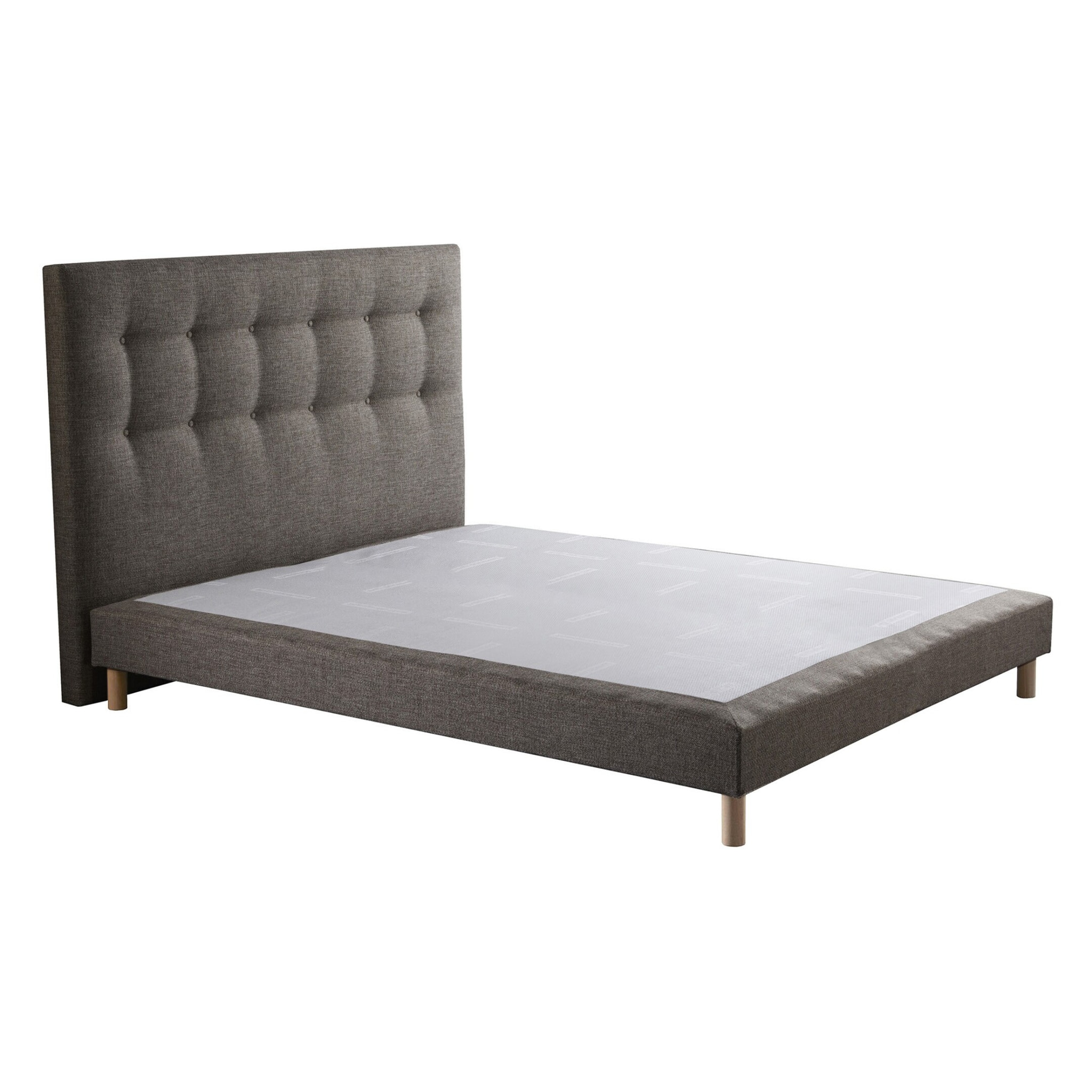 Ensemble sommier tapissier, SYMBIOSE, tête de lit capitonnée
