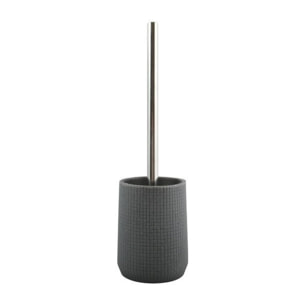 Brosse Wc avec support Polyrésine NORDEN Gris Foncé MSV