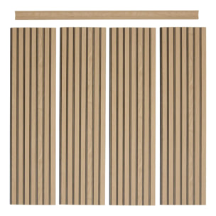 Lot de 4 panneaux soubassement Beny rectangulaire 24x100cm beige