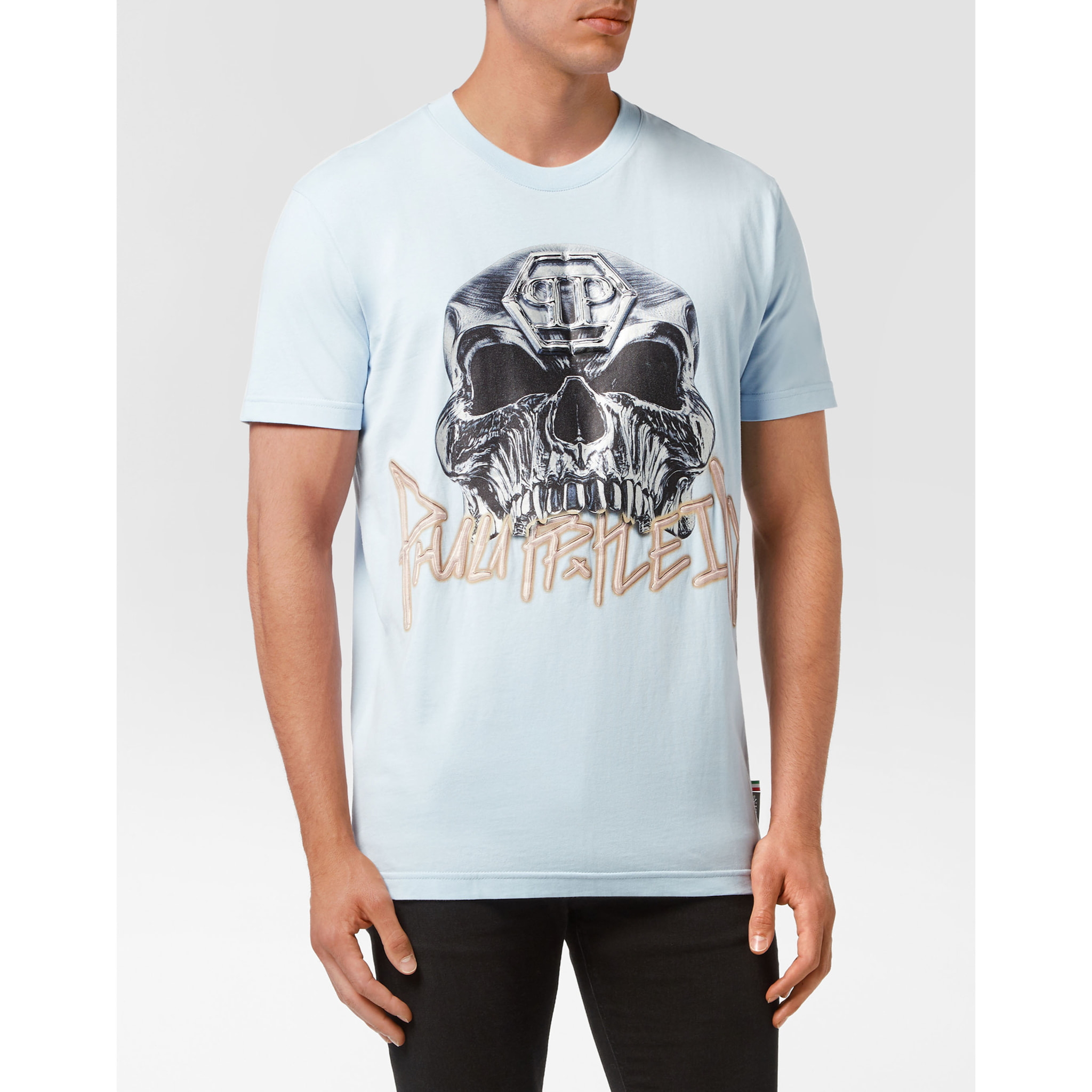PHILIPP PLEIN Camiseta Cuello Redondo SKULL