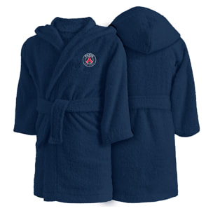 Peignoir à capuche pour enfant 100% coton, PSG TRICOLORE