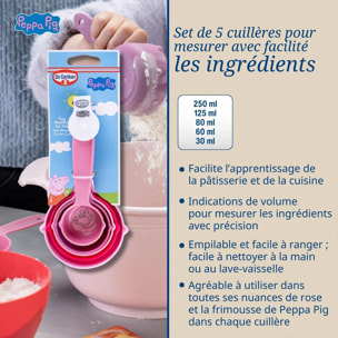 Set de 5 cuillères à mesurer Peppa Pig Dr. Oetker Peppa Pig