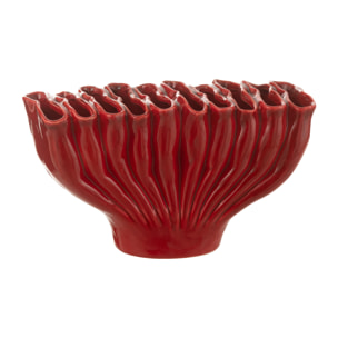 J-Line vase Multi Tubes Etroit - porcelaine - rouge