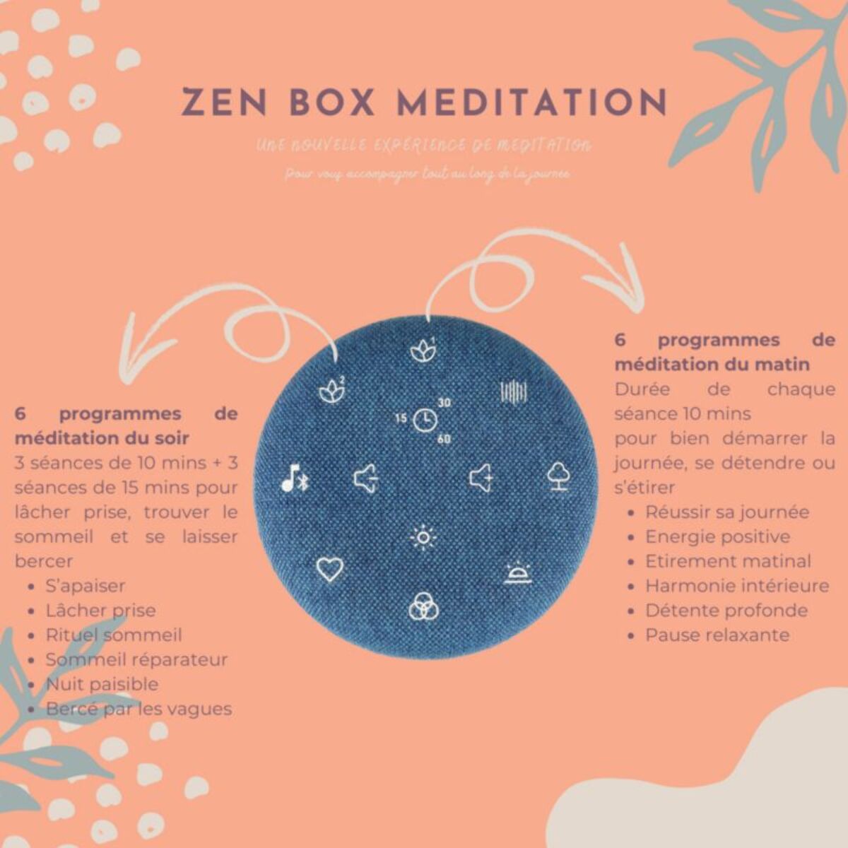 Générateur de bruits blancs TERRAILLON Zen Box Meditation