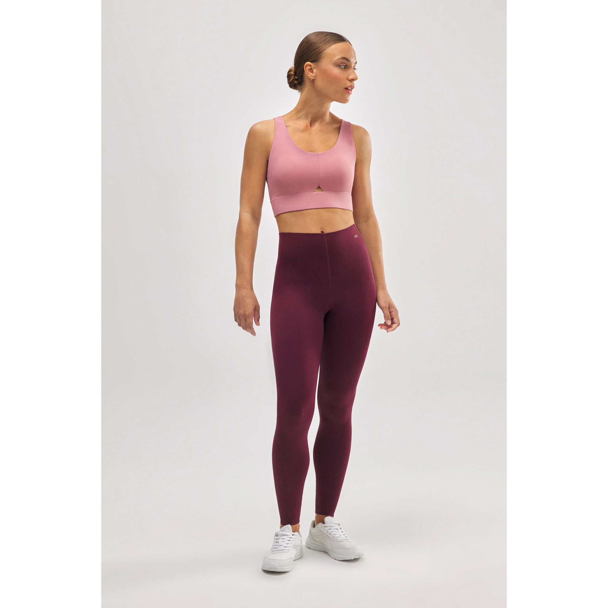 Reggiseno sportivo compressivo rosa