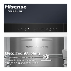 Réfrigérateur combiné HISENSE RB5K330GSFC freshfit
