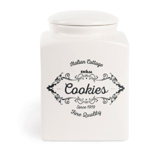 Boîte à biscuits avec couvercle Excelsa – Fine Quality, Céramique, Blanc