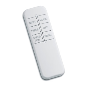 Iceberg - Ventilatore e nebulizzatore a torre con display touch screen, telecomando e timer incorporato. Ø34x114H cm