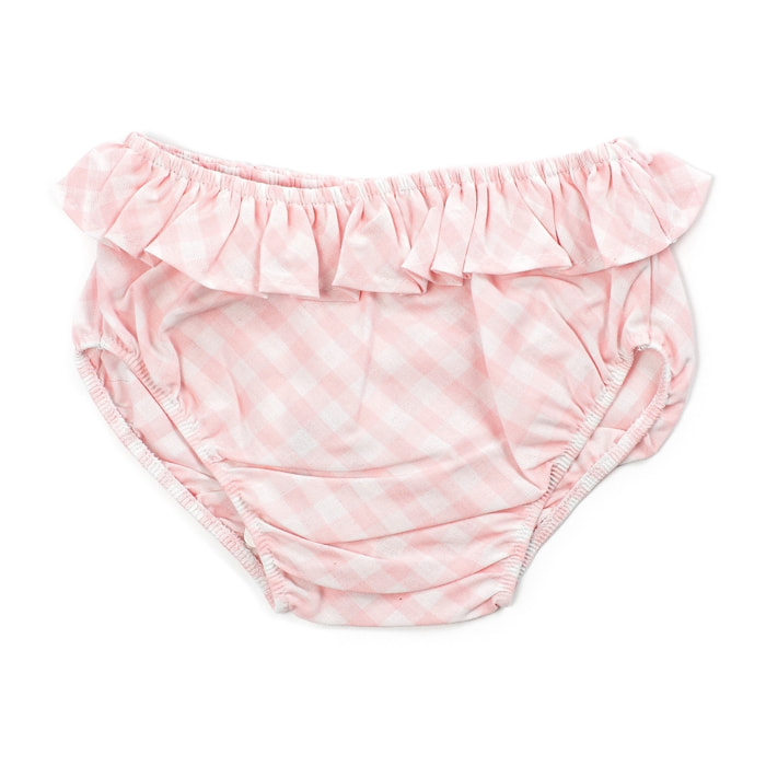 Costume Slip in Vichy di Cotone