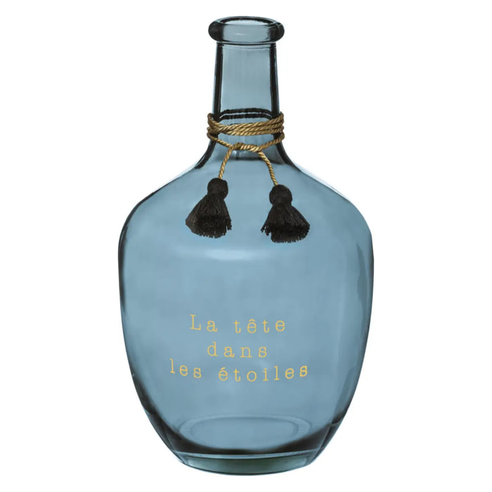 Vase Dame Jeanne "Gypsy" verre H31cm