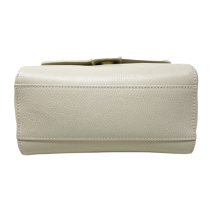 Chicca Borse - Borsa a Mano Donna in Vera Pelle - Colore Beige