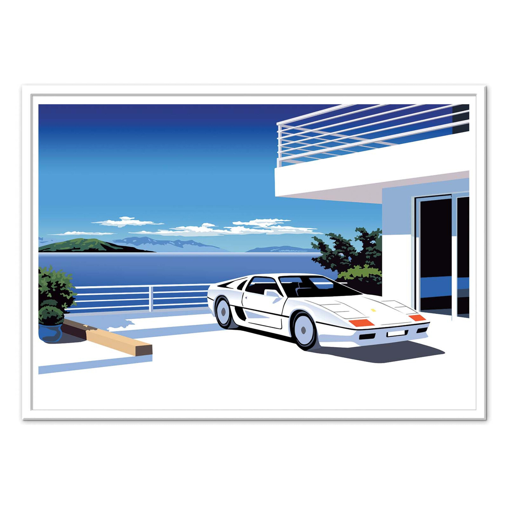 Affiche - 80s car - Vistas Studio