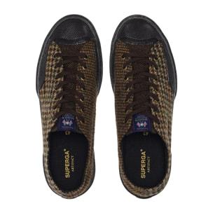 Superga - Sneakers Uomo Donna Marrone - 2432 WORKS WOOL PATCHWORK