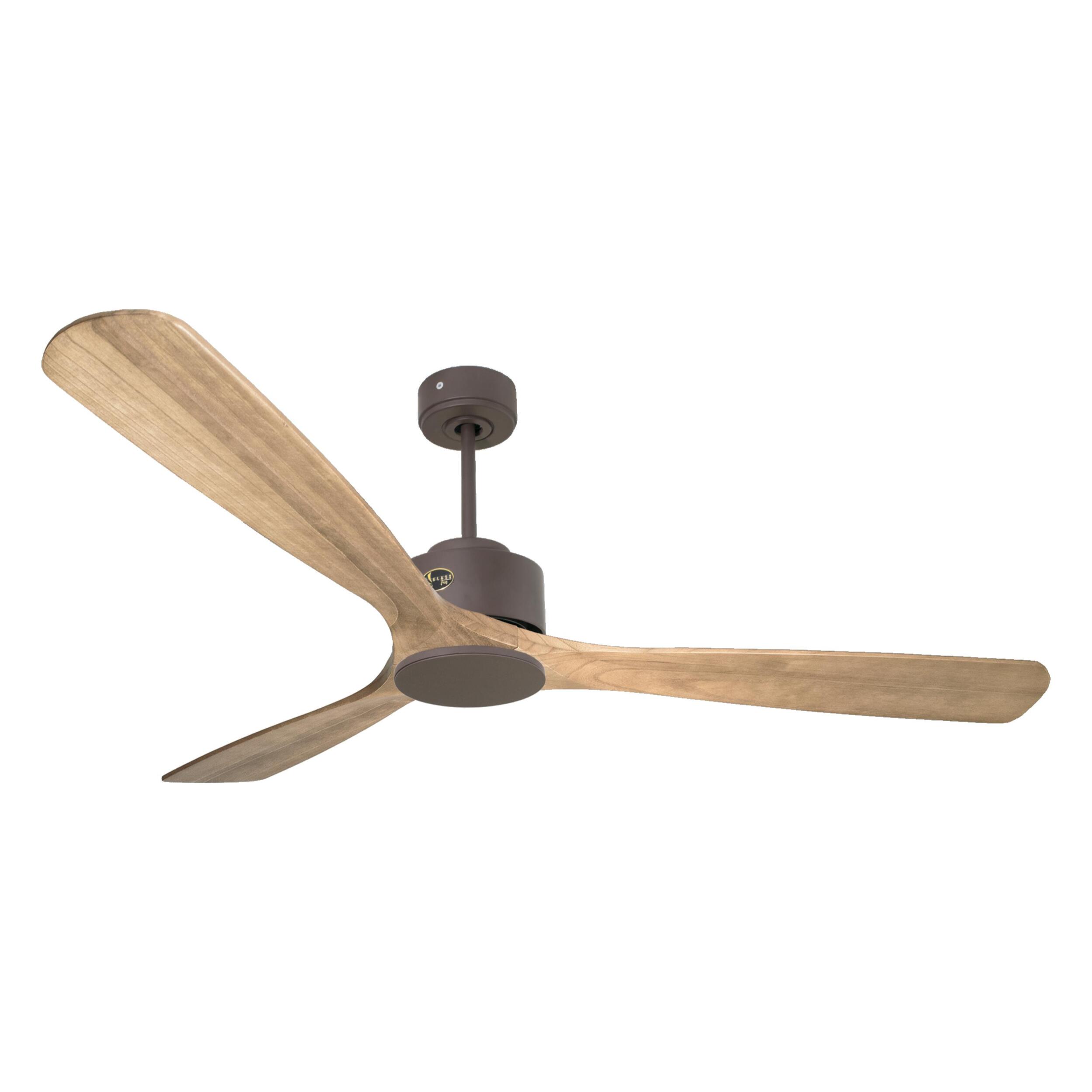 Ventilateur de plafond Réversible  Thermostat Wifi Moteur à courant continu Toits en pente Télécommande Hypersilence Mémoire Shopify Vendible (AUTOMATIQUE) 40   W Chocolat