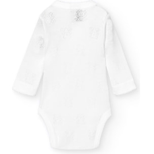 Body cruzado bebé calado ositos