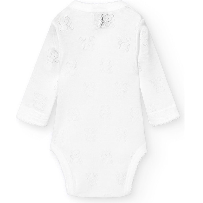 Body cruzado bebé calado ositos