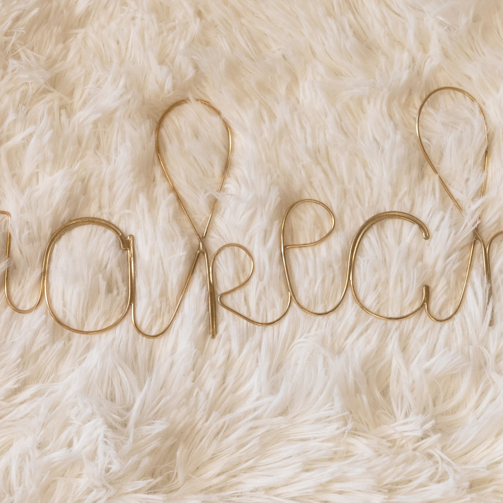 Mot fil de laiton 'Marrakech' - Doré Vieilli