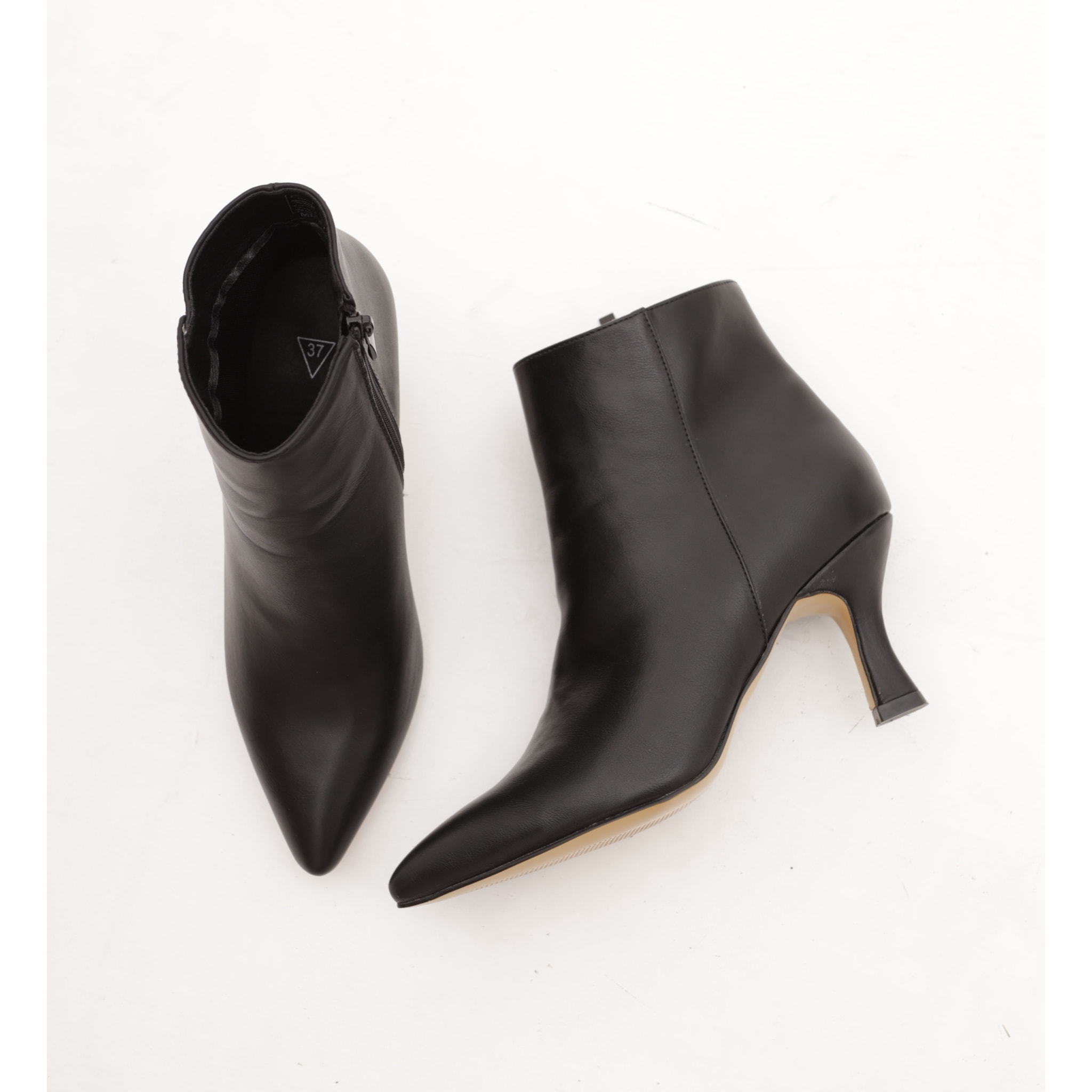 TRONCHETTO BASSO LISCIO NERO