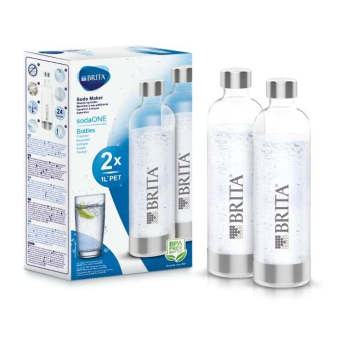 Bouteille BRITA pack 2 bouteilles pet sodaone