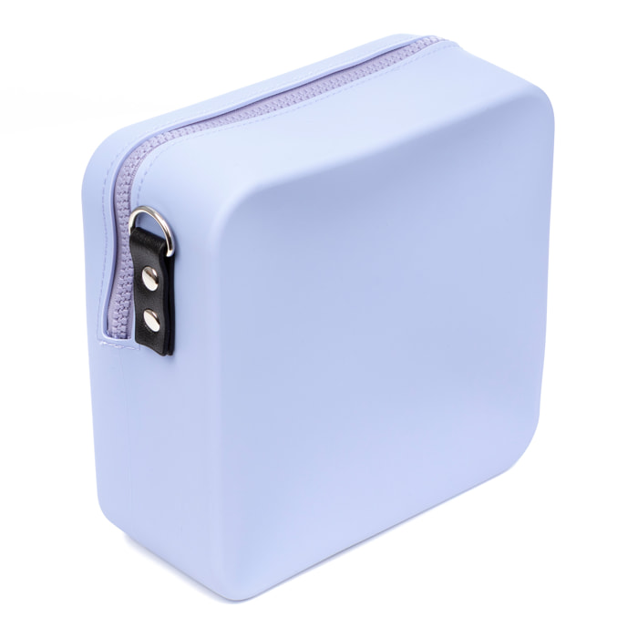 Cuerpo bolso bandolera cuadrado de silicona.