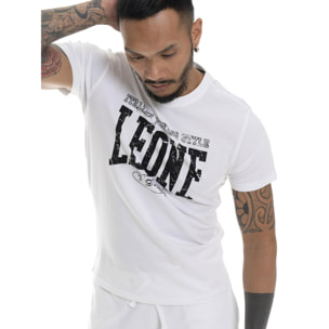 T-shirt da uomo in cotone elasticizzato Leone Boxing Legend
