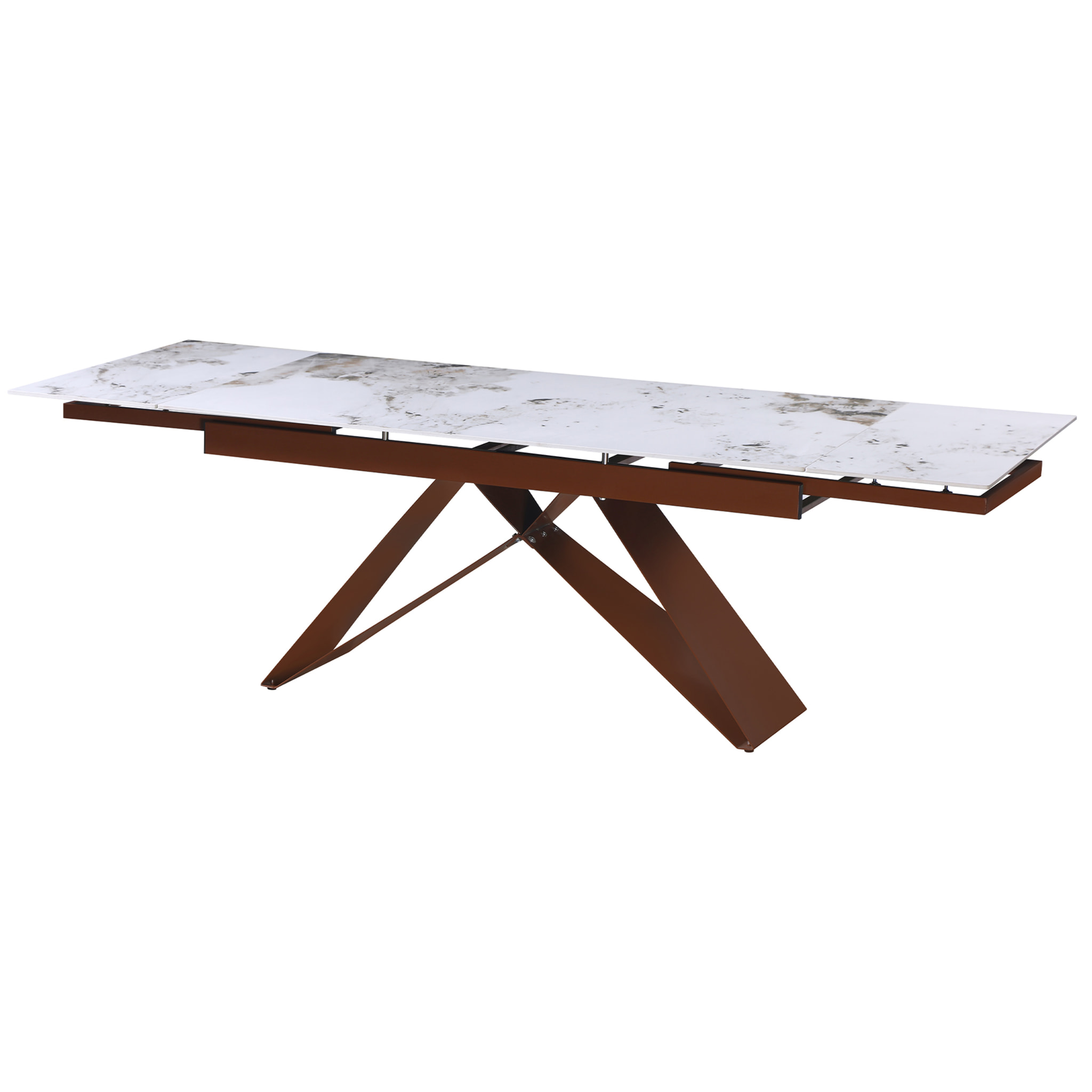 Tavolo Iago New Patagonia Beige/Gambe Bronzo