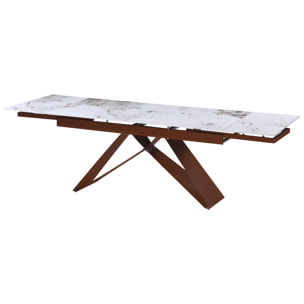 Tavolo Iago New Patagonia Beige/Gambe Bronzo