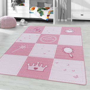 PLAY - Tapis enfant princesse rose - PLA2905ROS