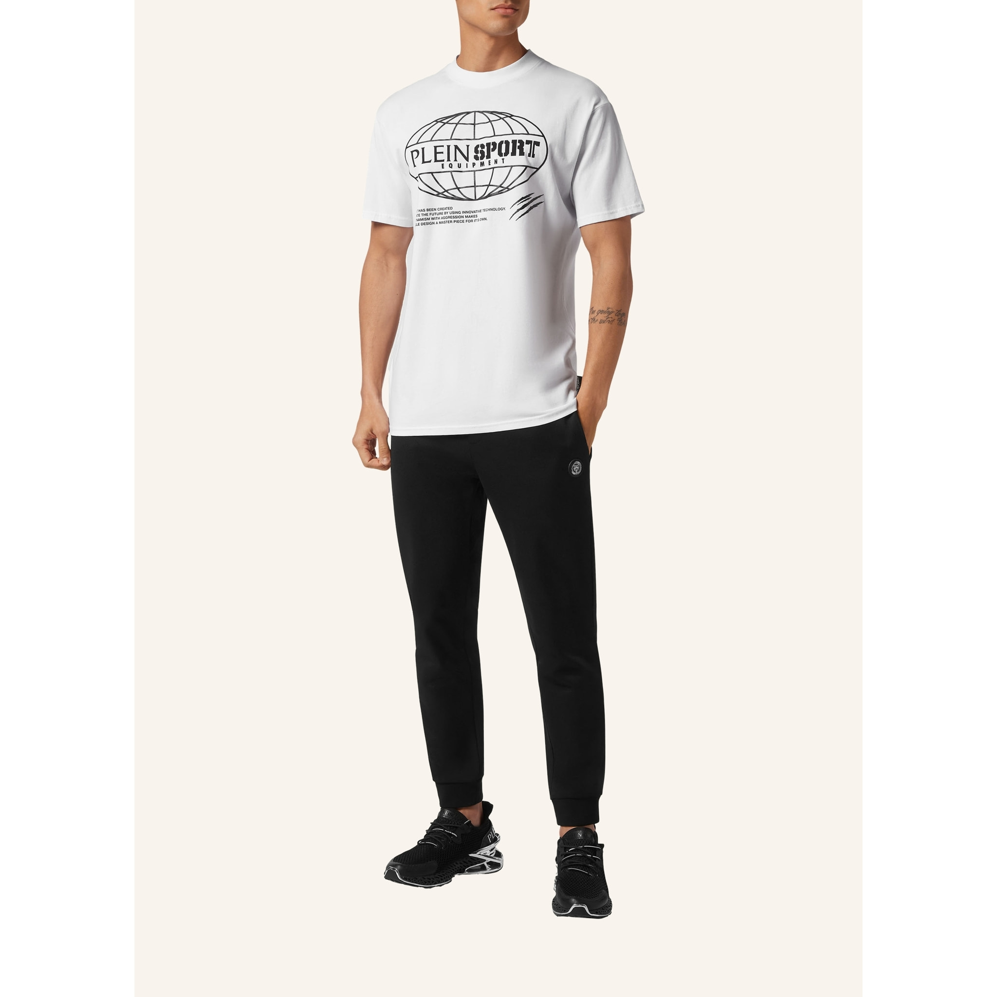 PLEIN SPORT Camiseta Cuello Redondo Ss GLOBAL EXPRESS EDITION