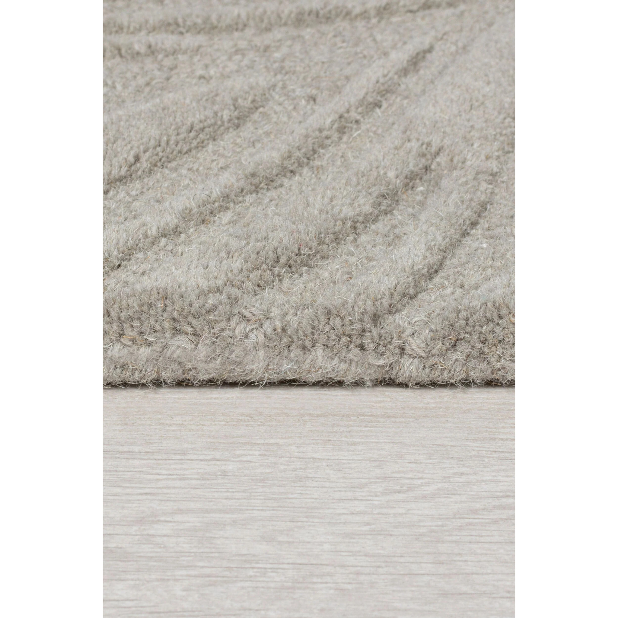 Tapis en laine de couloir FEUILLAGE Gris