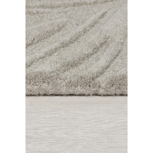 Tapis en laine de couloir FEUILLAGE Gris