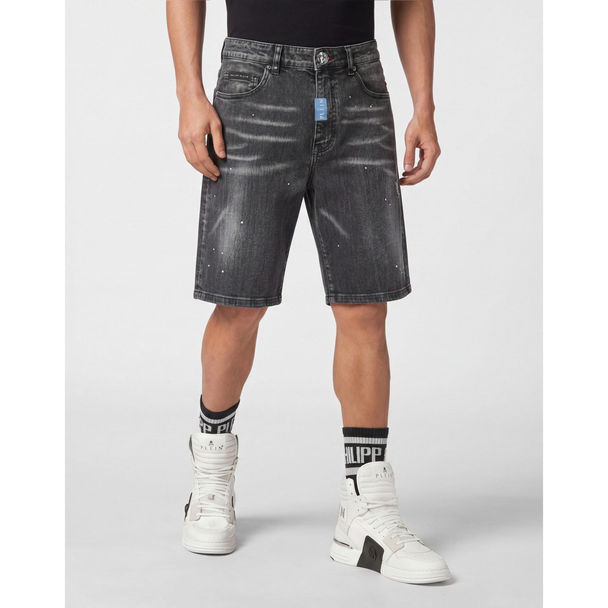 PHILIPP PLEIN Pantaloncini in denim Fermentera BASIC
