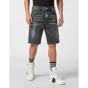 PHILIPP PLEIN Pantaloncini in denim Fermentera BASIC