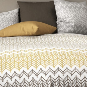 Parure Housse De Couette 3pcs 100% coton 57fils Galipo