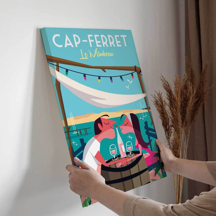 Tableau arcachon Cap ferret Toile imprimée