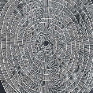 Papier peint, rond Intissé