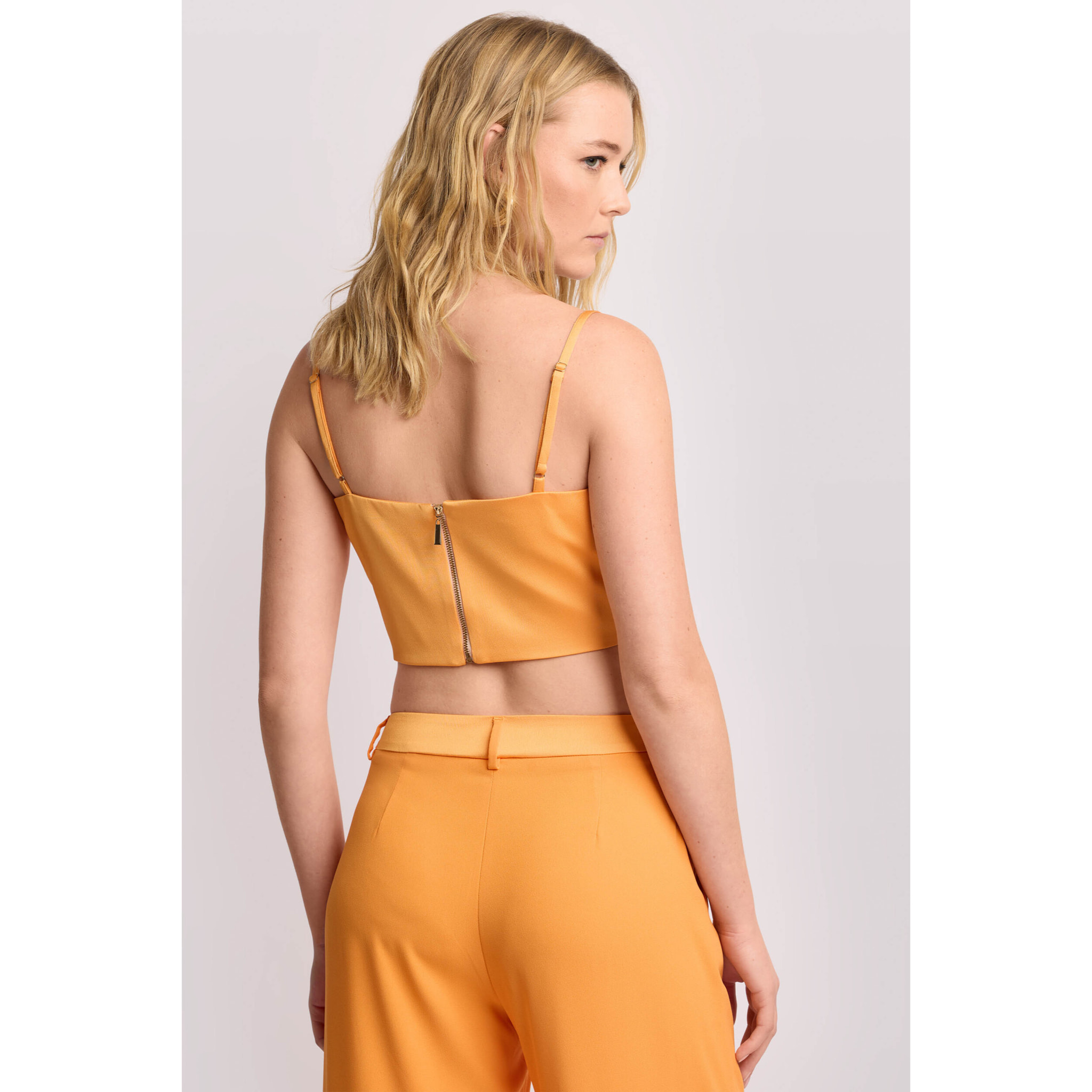 Kocca - Top a fascia strutturato Donna, Tinta unita, Scollo dritto