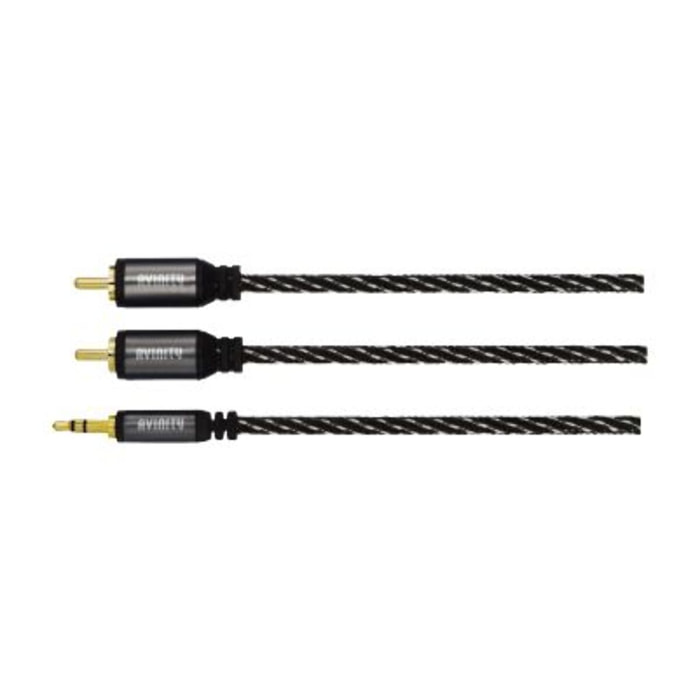 Câble Jack/RCA AVINITY audio 1.5m x2 RCA / 1 Jack stereo